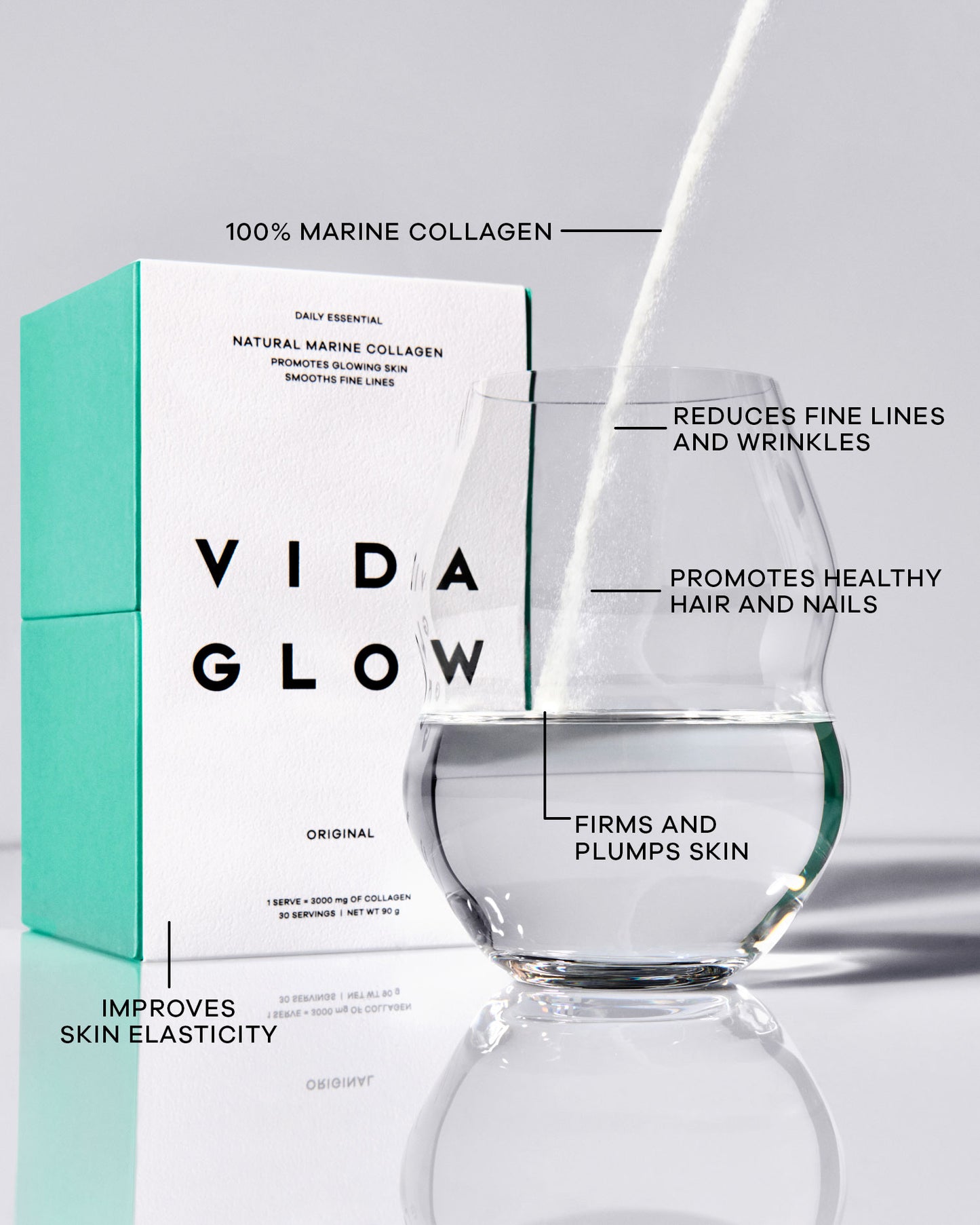 Vida Glow Natural Marine Collagen Cranberry & Lime