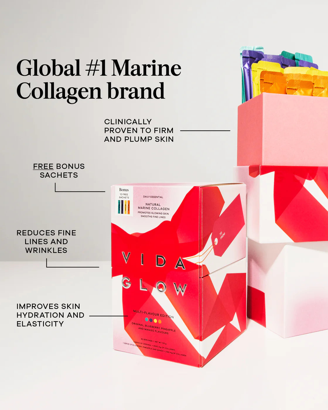 Vida Glow Limited Edition: Marine Collagen Multi-Flavour